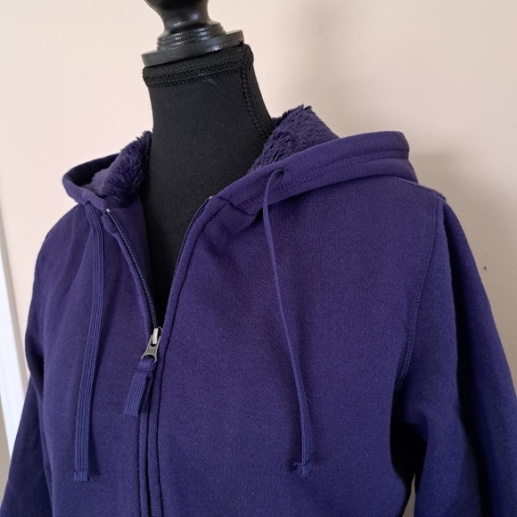 BC Clothing Company Lined Hoodie Women's Small Purple Lined Jacket - Picture 5 of 14